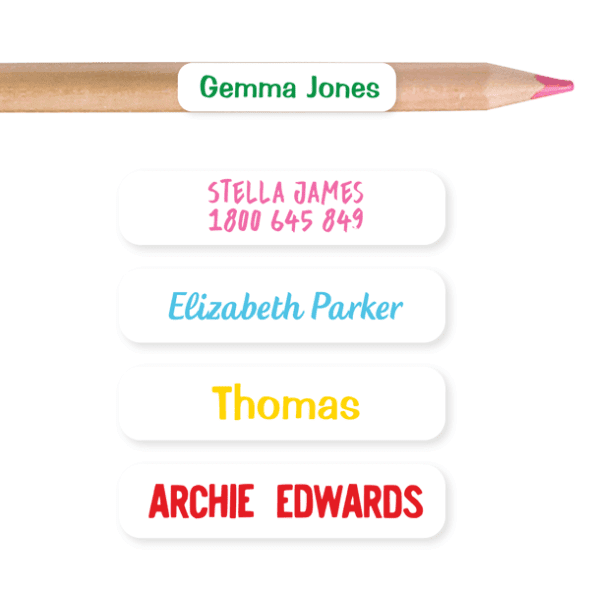 Personalised School Label Packs