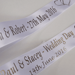 Personalised Wedding Car Ribbons