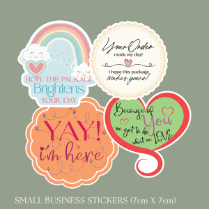 Small Business Stickers (7cm X 7cm)