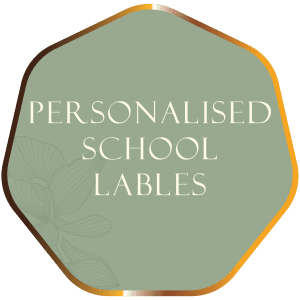 Individual Personalised School Labels