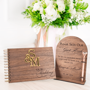 Wedding Guest Book – Wooden Cover