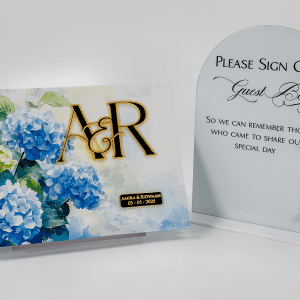 Wedding Guest Book – Floral Printed Cover